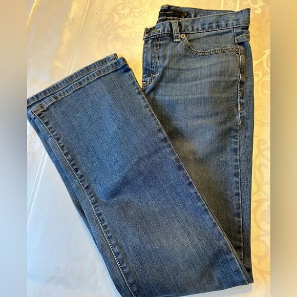 Calvin Klein Mid Rise Flared Fit Jeans in blue size 4 - Picture 6 of 9